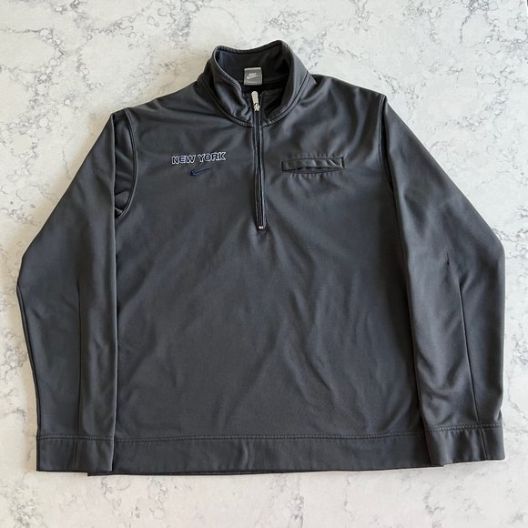 Nike Other - Nike "New York" Gray 1/4 Zip - XL CLEAN